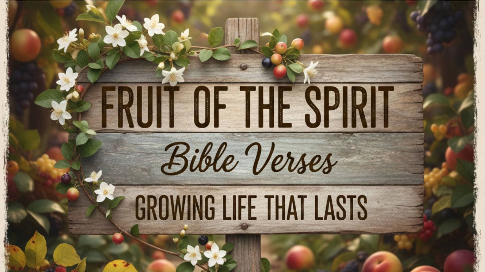 Fruit of the Spirit Bible Verses: Growing Life That Lasts