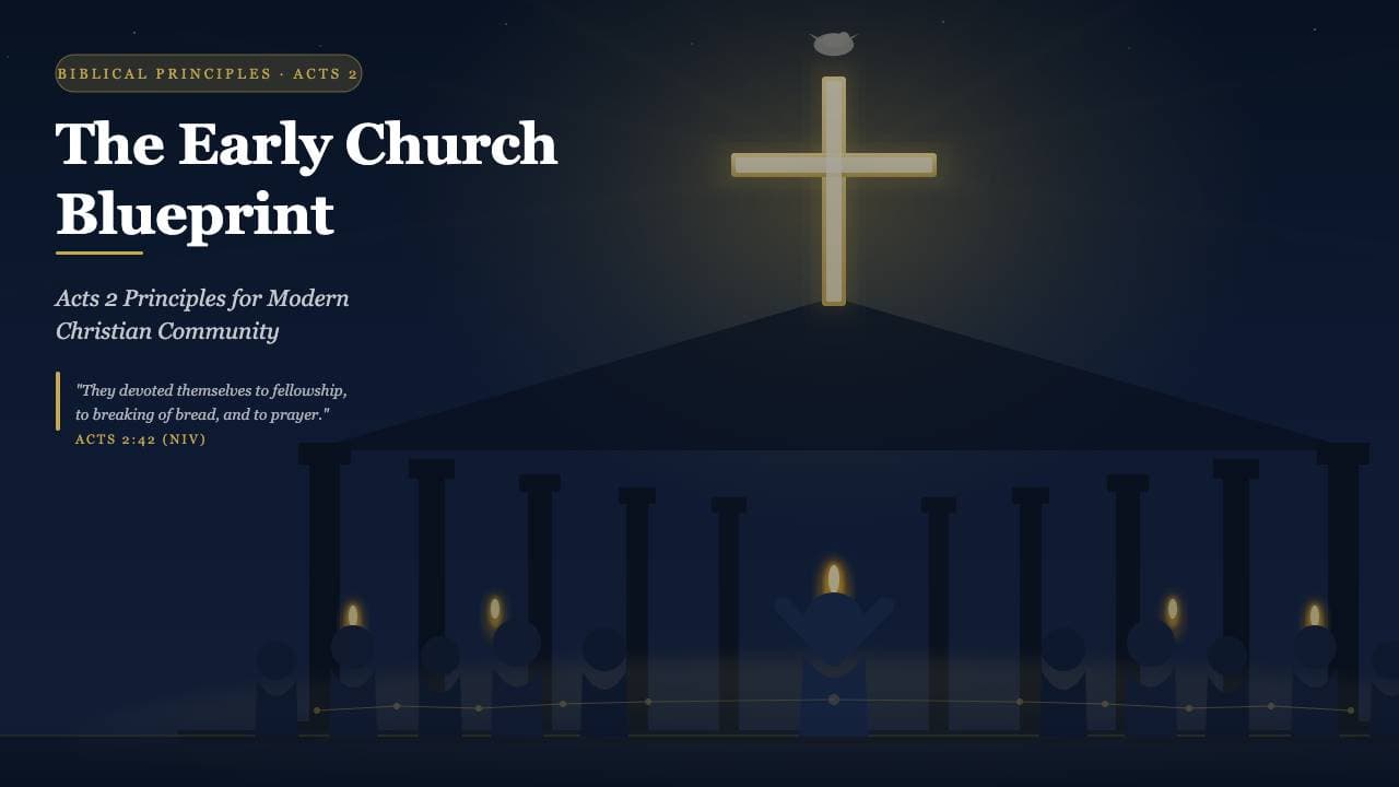 The Early Church Blueprint: Acts 2 Principles for Modern Christian Community