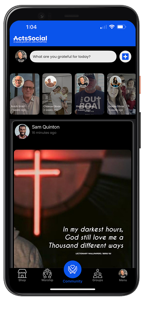 ActsSocial Mobile Application is Available on both App Store and Play Store as well